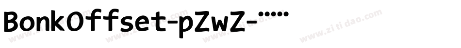 BonkOffset-pZwZ字体转换