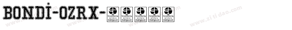 Bondi-oZRx字体转换