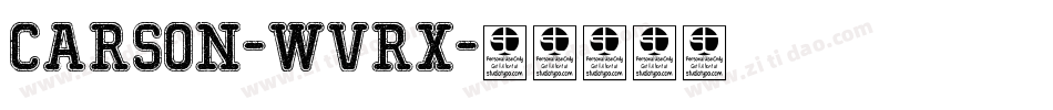 Carson-wVRx字体转换 Carson-wVRx字体转换