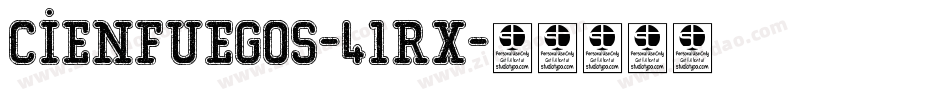 Cienfuegos-41rx字体转换
