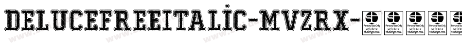 DeluceFreeItalic-MVZRx字体转换