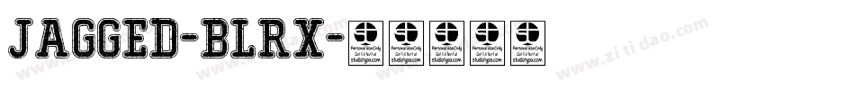 Jagged-BLRx字体转换