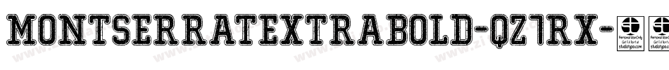 MontserratExtrabold-qZ7Rx字体转换
