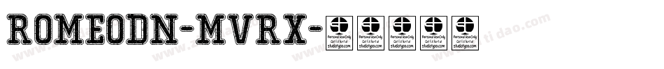 Romeodn-MVRx字体转换