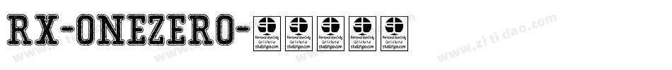 Rx-OneZero字体转换