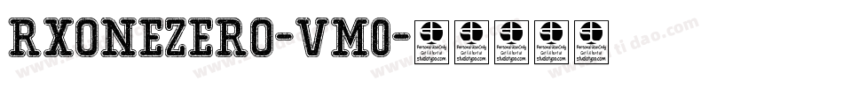 RxOnezero-Vm0字体转换 RxOnezero-Vm0字体转换