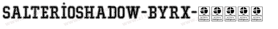 SalterioShadow-BYRx字体转换