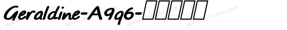Geraldine-A9q6字体转换