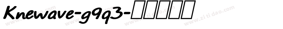 Knewave-g9q3字体转换