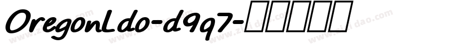 OregonLdo-d9q7字体转换