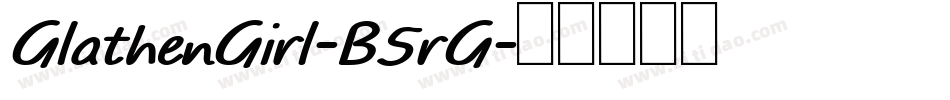 GlathenGirl-B5rG字体转换