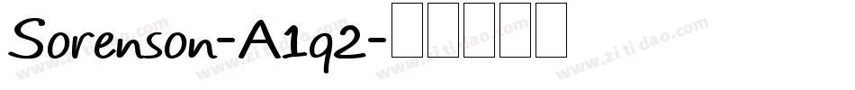 Sorenson-A1q2字体转换 Sorenson-A1q2字体转换