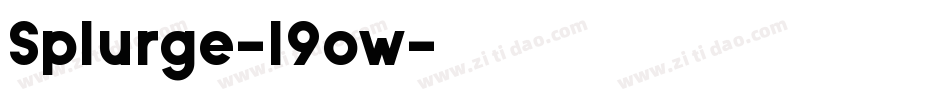 Splurge-l9ow字体转换
