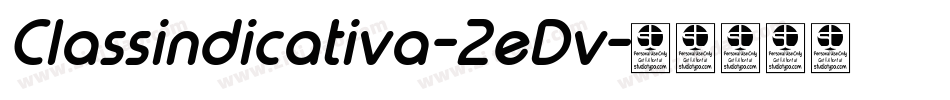 Classindicativa-2eDv字体转换