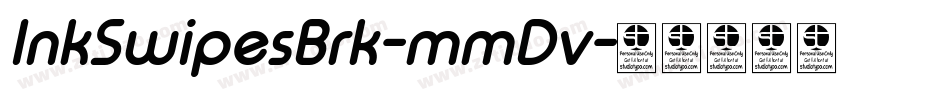 InkSwipesBrk-mmDv字体转换