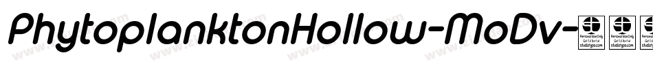PhytoplanktonHollow-MoDv字体转换