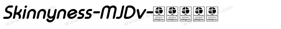 Skinnyness-MJDv字体转换