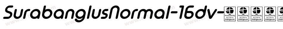 SurabanglusNormal-16dv字体转换
