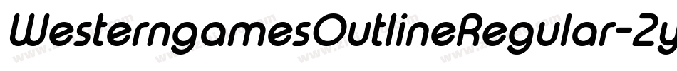 WesterngamesOutlineRegular-2yDv字体转换