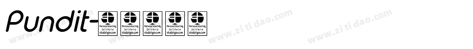 Pundit字体转换