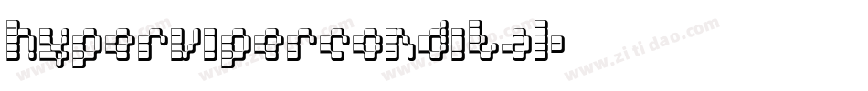 hypervipercondital字体转换