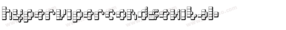 hypervipercondsemital字体转换