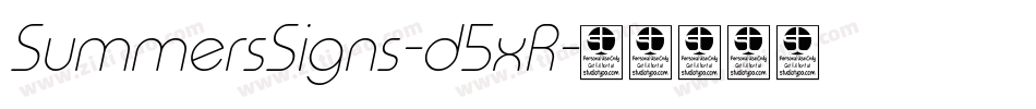 SummersSigns-d5xR字体转换