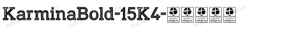 KarminaBold-15K4字体转换