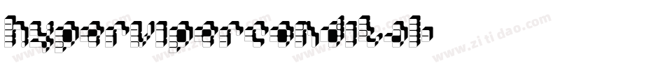 hypervipercondital字体转换