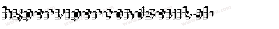 hypervipercondsemital字体转换