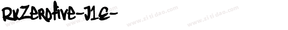 RxZerofive-J1E字体转换 RxZerofive-J1E字体转换