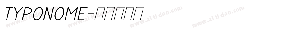 TYPONOME字体转换