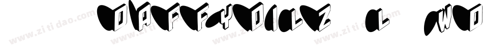 101Daffydilz-l8WD字体转换