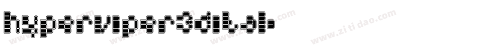 hyperviper3dital字体转换