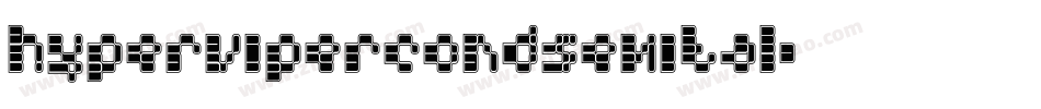 hypervipercondsemital字体转换