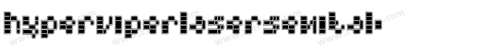 hyperviperlasersemital字体转换