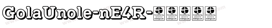 GolaUnole-nE4R字体转换