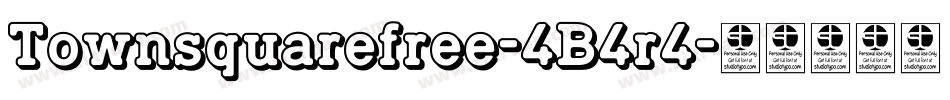 Townsquarefree-4B4r4字体转换