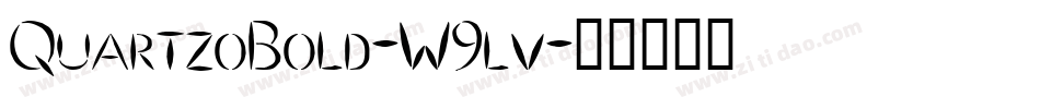 QuartzoBold-W9lv字体转换