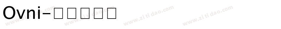 Ovni字体转换
