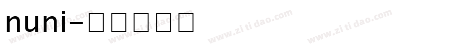 nuni字体转换