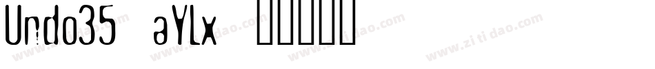 Undo35-aYLx字体转换