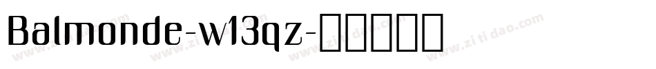Balmonde-w13qz字体转换