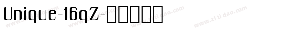 Unique-16qZ字体转换