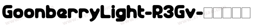GoonberryLight-R3Gv字体转换