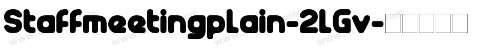 Staffmeetingplain-2lGv字体转换