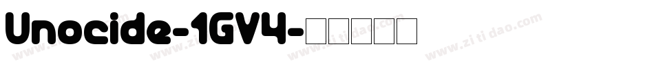 Unocide-1GV4字体转换