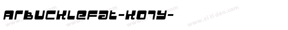 Arbucklefat-KO7y字体转换