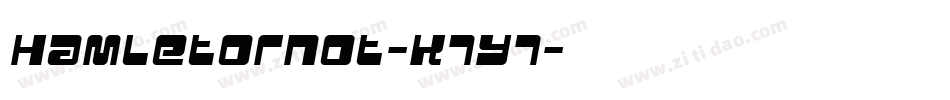 Hamletornot-K7y7字体转换