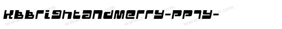 Kbbrightandmerry-pp7y字体转换